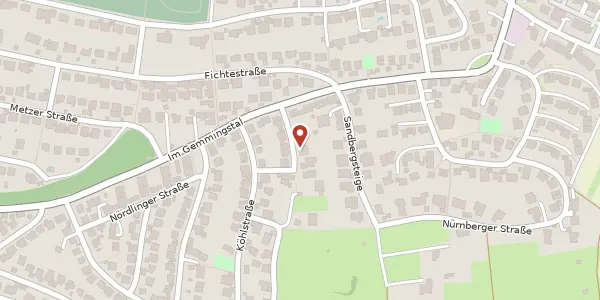 Karte der Umgebung von Hünefeldstraße 7, 74074 Heilbronn