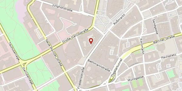 Karte der Umgebung von Kaiserstr. 10, 60311 Frankfurt