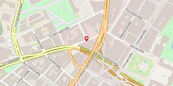 Karte der Umgebung von Börsenstraße 3, 70174 Stuttgart