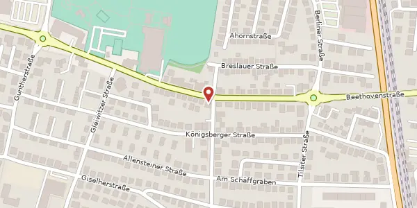 Karte der Umgebung von Danziger Straße 6, 69502 Hemsbach