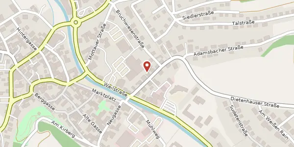Karte der Umgebung von Dietenhäuser Str. 9, 35789 Weilmünster