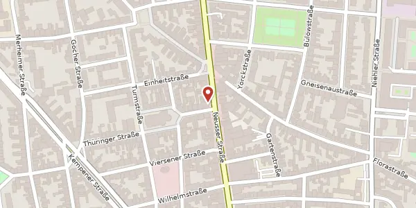 Karte der Umgebung von Neusser Str. 283, 50733 Köln