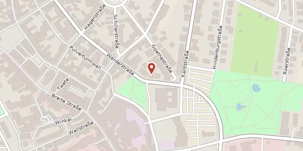 Karte der Umgebung von Werderstraße 55, 31224 Peine