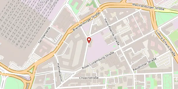 Karte der Umgebung von Hofmeisterstraße 10, 04103 Leipzig