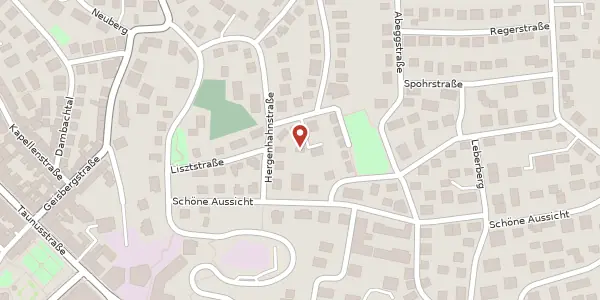 Karte der Umgebung von Lisztstr. 17a, 65193 Wiesbaden