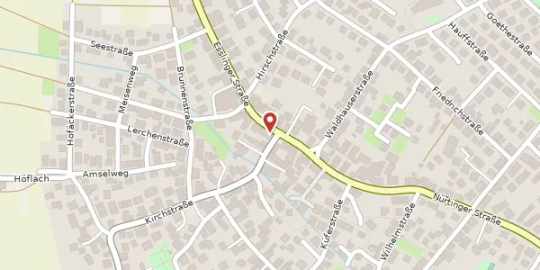 Karte der Umgebung von Esslinger Straße 1, 72649 Wolfschlugen