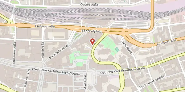 Karte der Umgebung von Schlossberg 15-17, 75175 Pforzheim