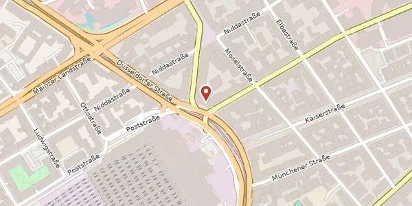 Karte der Umgebung von Am Hauptbahnhof 16, 60329 Frankfurt am Main