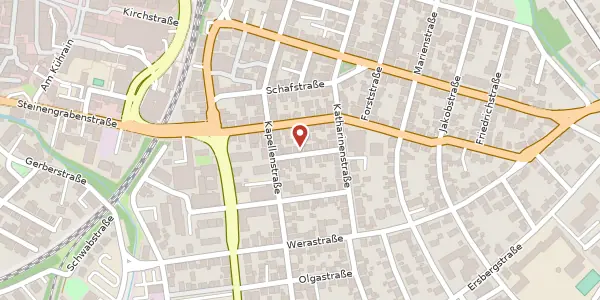 Karte der Umgebung von Ulrichstraße 9, 72622 Nürtingen
