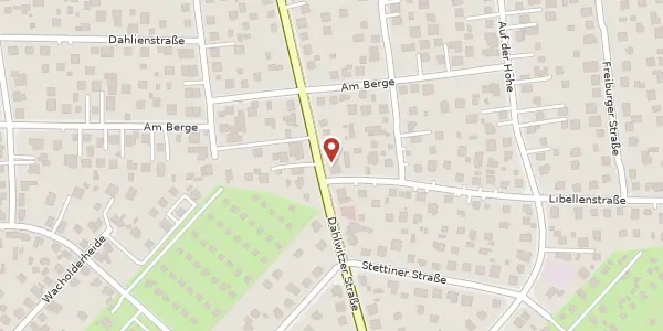 Karte der Umgebung von Hoppegartener Straße 6, 15366 Hoppegarten