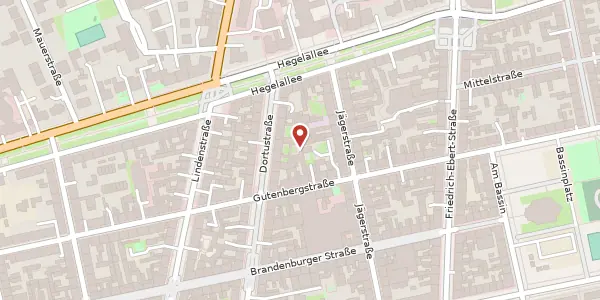 Karte der Umgebung von Dortustraße 68 B, 14467 Potsdam