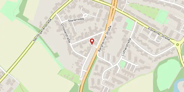 Karte der Umgebung von Bergheimer Str. 566a, 41466 Neuss