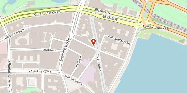 Karte der Umgebung von Große Theaterstraße 37, 20354 Hamburg