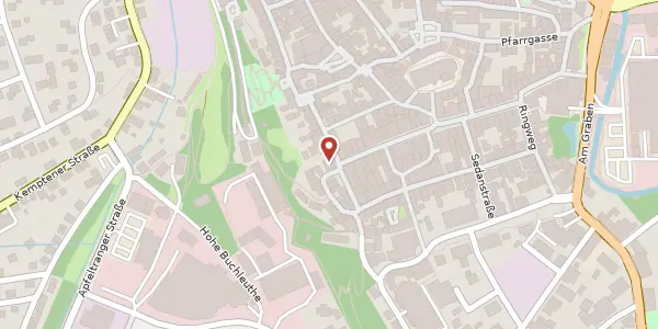 Karte der Umgebung von Am Breiten Bach 7, 87600 Kaufbeuren