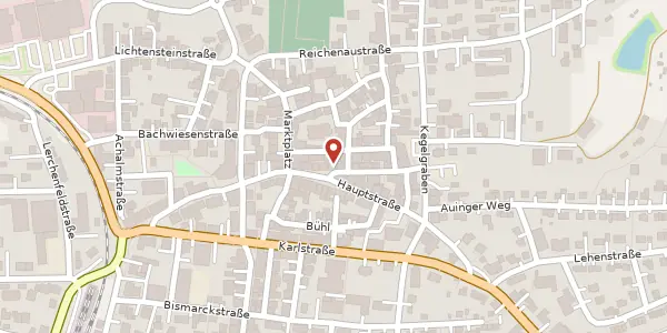 Karte der Umgebung von Hauptstraße 33, 72525 Münsingen