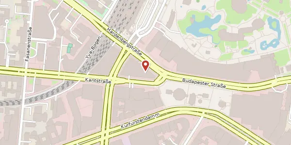 Karte der Umgebung von Hardenbergstraße 28 a, 10623 Berlin