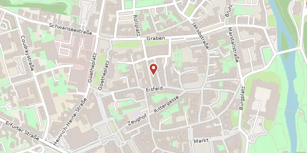 Karte der Umgebung von Karlstraße 6, 99423 Weimar