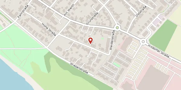 Karte der Umgebung von Hitdorfer Kirchweg 15, 51371 Leverkusen