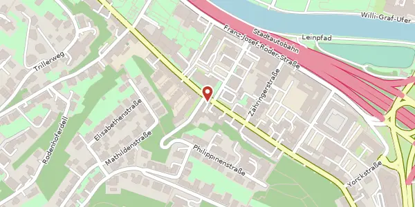 Karte der Umgebung von Talstraße 44, 66119 Saarbrücken