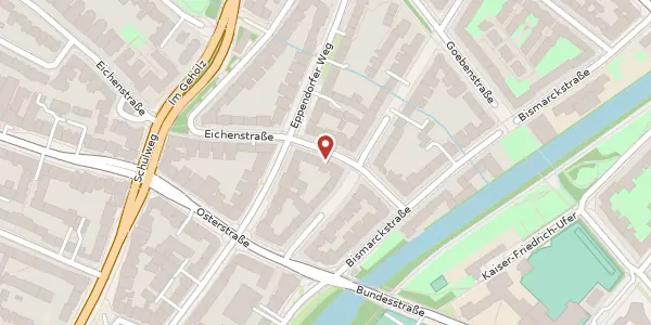 Karte der Umgebung von Eichenstr. 9, 20259 Hamburg