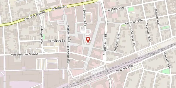 Karte der Umgebung von Grabenstr. 10, 65428 Rüsselsheim