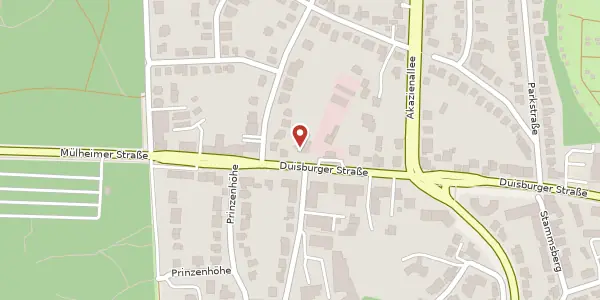 Karte der Umgebung von Duisburger Str. 470, 45478 Mülheim an der Ruhr