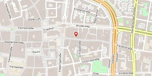 Karte der Umgebung von Ostenhellweg 28, 44135 Dortmund