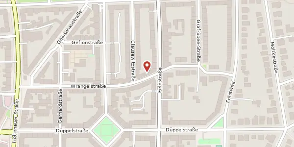 Karte der Umgebung von Wrangelstraße 30, 24105 Kiel