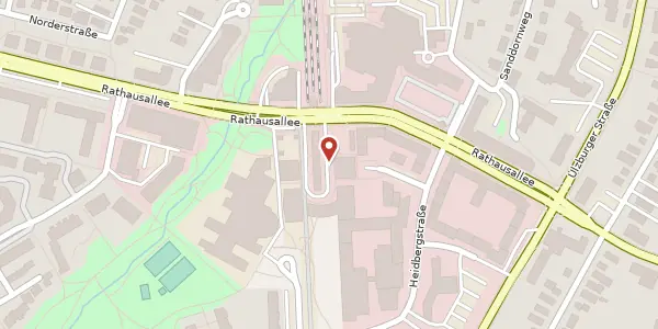 Karte der Umgebung von Rathausallee 31, 22846 Norderstedt