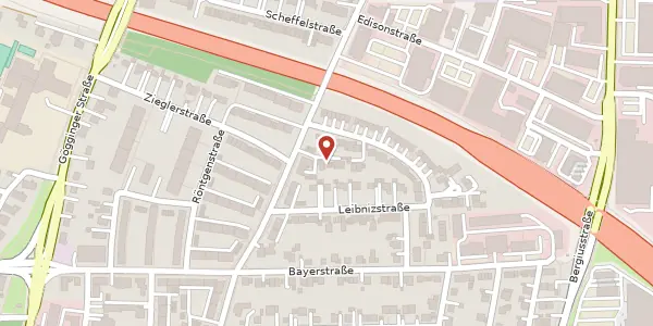 Karte der Umgebung von Friedrich-Maurer-Weg 8, 86199 Augsburg
