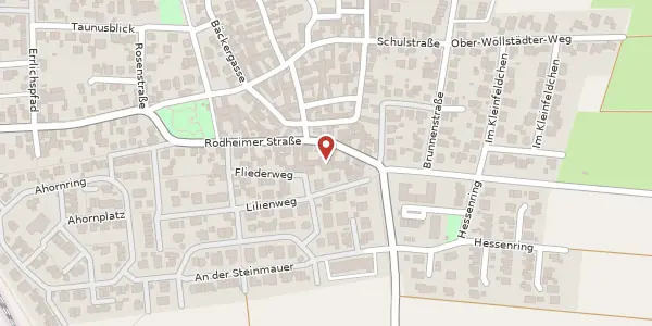 Karte der Umgebung von Rodheimer Str. 97, 61191 Rosbach