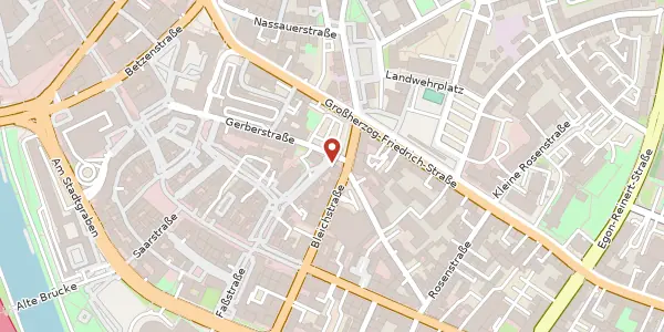 Karte der Umgebung von Gerberstraße 37, 66111 Saarbrücken