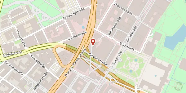 Karte der Umgebung von Friedrichstraße 39, 70174 Stuttgart