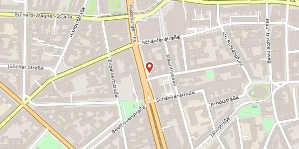 Karte der Umgebung von Hohenstaufenring 64, 50674 Köln