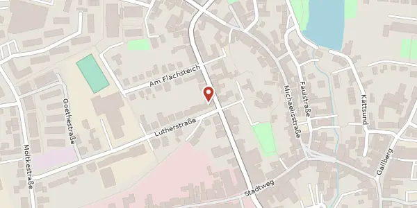 Karte der Umgebung von Lutherstraße 2, 24837 Schleswig