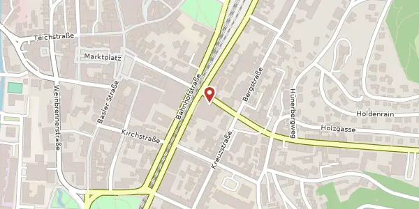 Karte der Umgebung von Wallbrunnstraße 24, 79539 Lörrach