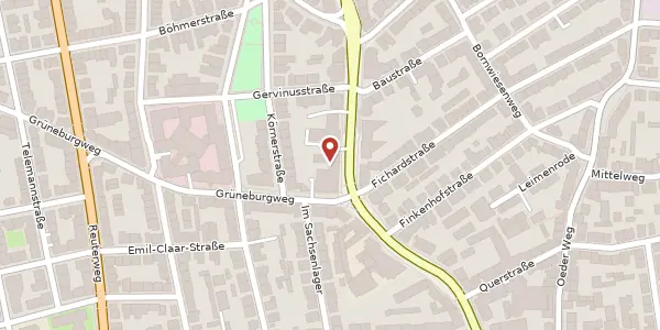 Karte der Umgebung von Eschersheimer Landstr. 47, 60322 Frankfurt