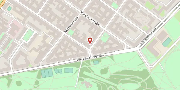 Karte der Umgebung von Hans-Otto-Straße 1, 10407 Berlin