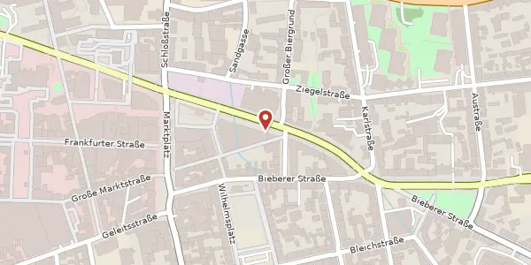 Karte der Umgebung von Berliner Str. 40, 63065 Offenbach