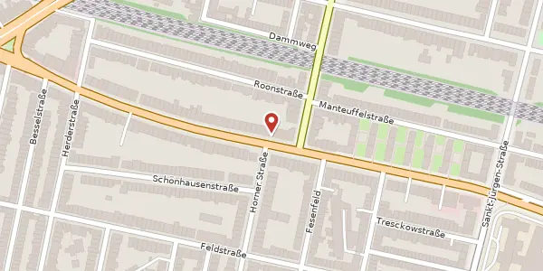 Karte der Umgebung von Bismarckstr. 86, 28203 Bremen