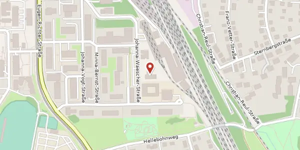 Karte der Umgebung von Johanna-Waescher-Straße 13, 34131 Kassel