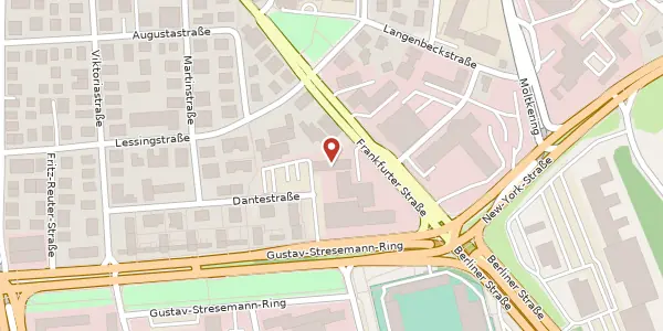 Karte der Umgebung von Frankfurter Str. 39, 65189 Wiesbaden