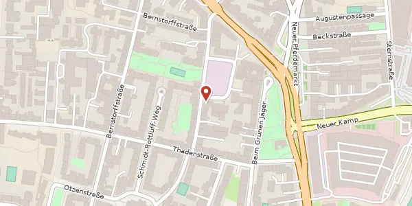 Karte der Umgebung von Lerchenstraße 28, 22767 Hamburg
