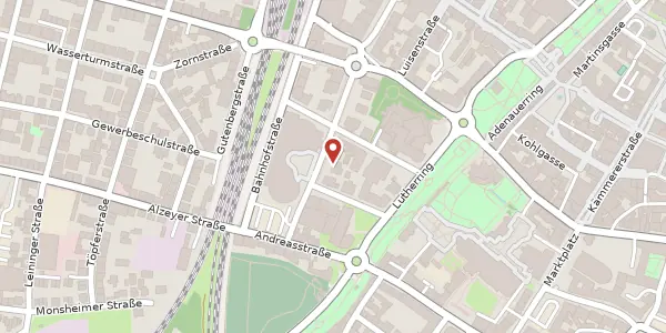 Karte der Umgebung von Rathenaustraße 6, 67547 Worms