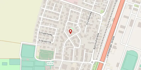 Karte der Umgebung von Karwendelstr. 15, 86836 Graben-Lagerlechfeld