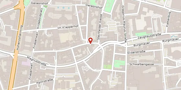 Karte der Umgebung von Friesenstr. 5-15, 50670 Köln