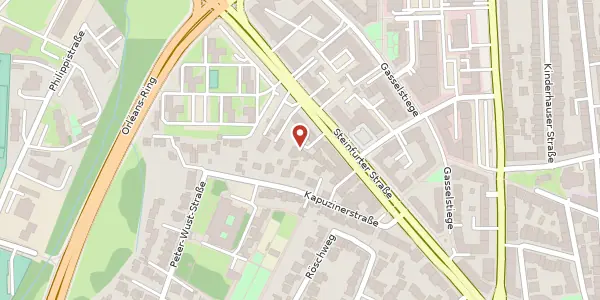 Karte der Umgebung von Steinfurter Str. 63, 48149 Münster