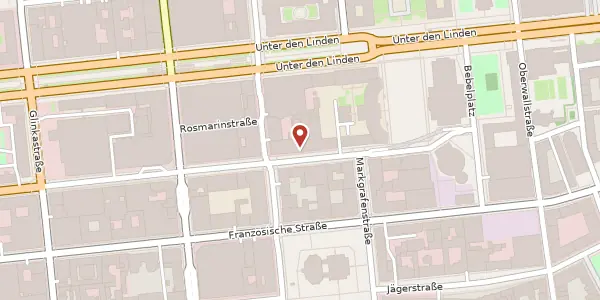 Karte der Umgebung von Behrenstraße 42, 10117 Berlin