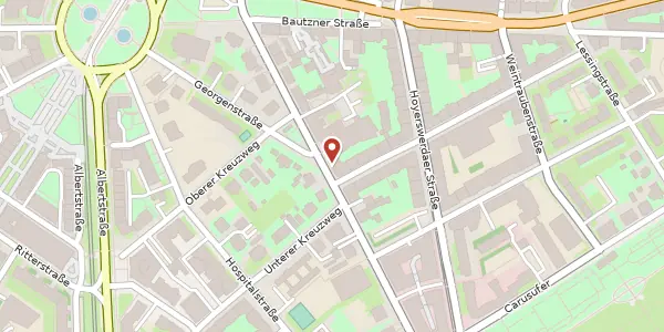 Karte der Umgebung von Glacisstraße 26, 01099 Dresden