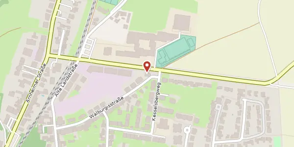 Karte der Umgebung von Kalkumer Schloßallee 33, 40489 Düsseldorf